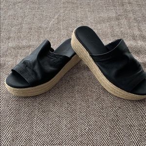 Vince platform slide sandals. With original bag.